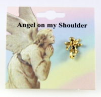 6030079 Guardian Angel Lapel Pin Brooch Tack Pin Christian Religious Jewelry