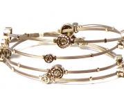 Whispers Bracelet, Wire Bracelet, Designer Inspired with Silver & Rhinestones