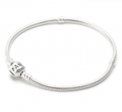 PANDORA Sterling Silver Bracelet 7.5 with Snap clasp 590702HV-19