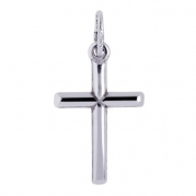 Sterling Silver Cross Pendant ( 15 x 30 mm )