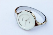 Elegent fashion round face lady's women's bracelet bangle wrist quartz watch