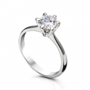 Fashion Plaza 18k White Gold Plated Use Swarovski Crystal Wedding Engagement Ring R62 Size 9