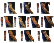 Bundle Monster 10pc Fake Temporary Tattoo Sleeves Body Art Arm Stockings Accessories - Designs Tribal, Dragon, Skull, and Etc.