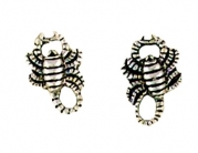 Sterling Silver Scorpion Post Stud Earrings Spiritual Religious Women's Men's Jewelry