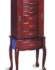 Coaster Traditional Jewelry Armoire, Cherry