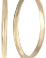 Kenneth Cole New York Shiny Earrings Gold Textured Hoop Earrings