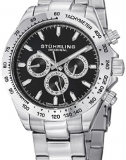 Stuhrling Original Men's 564.02 Concorse Raceway Stainless Steel Bracelet Watch
