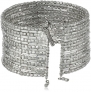 Kenneth Cole New York Seed Bead Boost Silver Seed Bead Coil Bracelet, 7.5