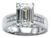 Original Star K (tm) Classic Octagon Emerald Cut 9x7 Engagement Ring With Genuine White Topaz in 925 Sterling Silver Size 6