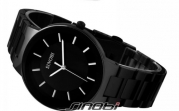 SINOBI New Fashion Men's Stainless Steel Wrist Watch Quartz Black-Black WTH0035