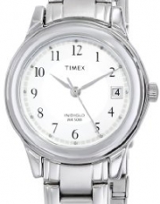 Timex Women's T29271 Elevated Classics Dress Sport Chic Silver-Tone Bracelet Watch