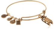 Alex and Ani Team USA Winter Sled Expandable Wire Russian Gold Bangle Bracelet