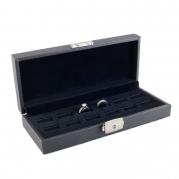 Wide Slot Jewelry Ring Display Storage Case Holds 12 Rings with Lock- Cbc 12