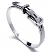 KONOV Jewelry Womens Stainless Steel Bangle Cuff Bracelet, Color Silver