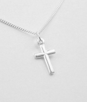 013. Tiny Sterling Silver Cross Pendant - In a Jewelry Presentation Box - Christian Gifts - Holy Communion Gifts