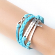 GURAIO Fashion Lady Strands Suede Rope Bracelet Gift