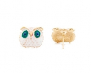 KATGI Trendy Retro Art Vintage Classic Big Eyes Owl Charm Earrings