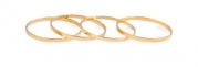 2014 Susenstore 5pcs/set Rings Urban Gold Stack Plain Cute Above Knuckle Ring Band Midi Ring