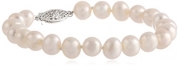 White Freshwater Cultured A Quality 7.5-8mm Pearl Bracelet, 7