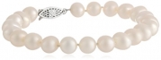 White Freshwater Cultured A Quality 7.5-8mm Pearl Bracelet, 8