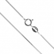 Sterling Silver 1mm Box Chain (30 Inches)