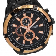 CURREN Luxury Black Stylish Unisex Men Sports Style Wrist Watch