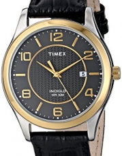 Timex Men's T2P4509J Main Street Dress Analog Display Analog Quartz Black Watch