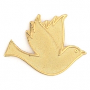 Gold Dove Peace 3/4 Lapel Pin