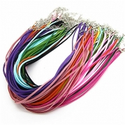 20pcs Mixed Color Imitation Suede Leather Necklace Cord with Lobster Clasps Rope 18
