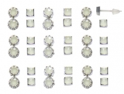 Stud Earring Set 18 Pairs, Glow in the Dark Earring 36 Pieces Earring Lot Stud on Nylon Posts