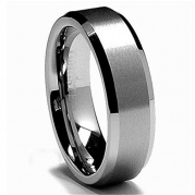King Will 6MM Tungsten Carbide Men's Wedding Band Ring in Comfort Fit and Matte Finish Any Size Available All Size (6)