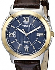 Timex Men's T2P5219J Main Street Dress Analog Display Analog Quartz Brown Watch
