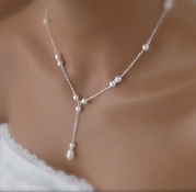 Chopmall® Fashion Beautiful White Pearl Pendant Necklace(1 Pc)