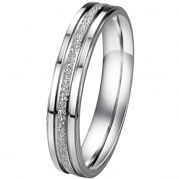 Women - Size 5 - Men Women's Classic Stainless Steel Love Promise Ring Valentine Couples Wedding Bands Engagement Silver