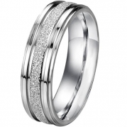 Men - Size 7 - Men Women's Classic Stainless Steel Love Promise Ring Valentine Couples Wedding Bands Engagement Silver