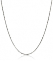 Sterling Silver Antique-Finish Popcorn Chain Necklace, 18