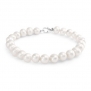 Bling Jewelry 925 Silver White Freshwater Cultured Pearl Bridal Bracelet 7in
