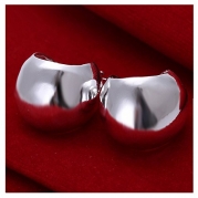 NYKKOLA Classic Design Hot Sale 925 Sterling Silver Polished Hoop Stud Earring
