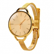Shensee Luxury New Girls Women Ladies Analog Stainless Quartz Bracelet Wrist Watch Gold