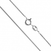 Sterling Silver 1mm Box Chain (17 Inches)