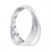 BDRS018-6 925 Sterling Silver Triple Band Thumb Ring