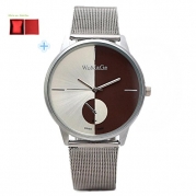 Bessky Casual Classic Mens Stainless Steel Mesh Quartz Wrist Watch