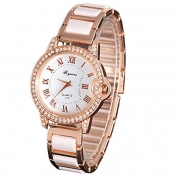 Wensltd Clearance Sale! Womens Gold Luxury Diamond Steel Wrist Watch