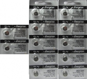12 Energizer 392/384 Silver Oxide 0% Mercury Batteries