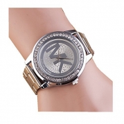 Mk Watch Silver Steel Band Fashion Women Diamond Quartz Watches