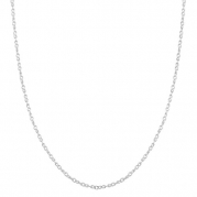 Sterling Silver 1mm Twisted Curb Chain (16 inch)