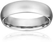 Men's Platinum Comfort-Fit Plain Wedding Band (6 mm), Size 7