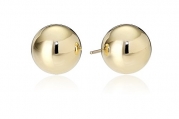 18k Yellow Gold 7mm Ball Stud Earrings