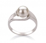 Clare White 6-7mm AAA Quality Freshwater 925 Sterling Silver Pearl Ring - Size-6