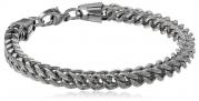 Men's Stainless Steel 6mm Foxtail Chain Bracelet, 9